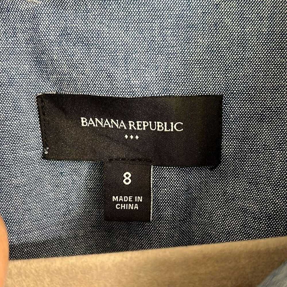 * NWOT Banana Republic size 8 chambray denim blue… - image 5