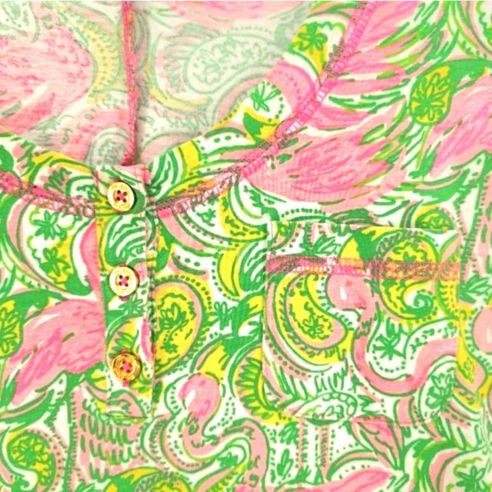 Lilly Pulitzer Britton flamingo dress size M - image 3