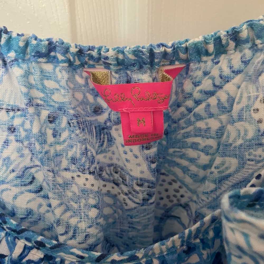 Lilly Pulitzer Jaydon Linen Dress Size M - image 3