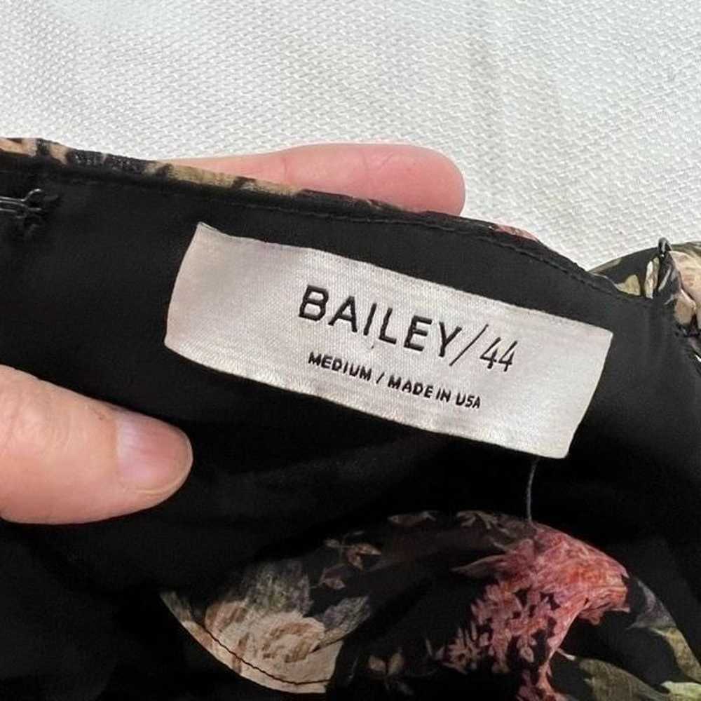 Bailey 44 Black Dark Floral Object of Desire V-Ne… - image 12