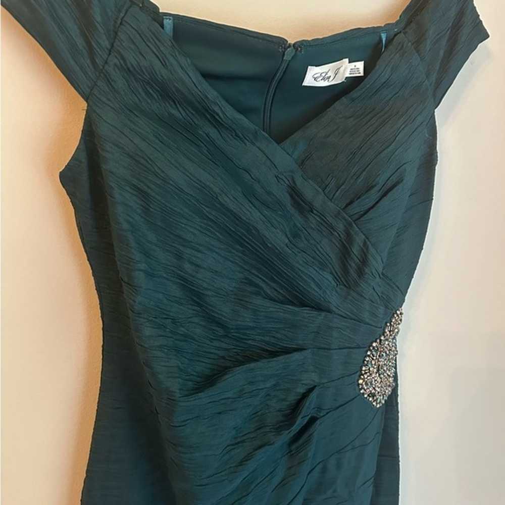 Dark Green, Embellished Eliza J Dress, Size 8 - image 9