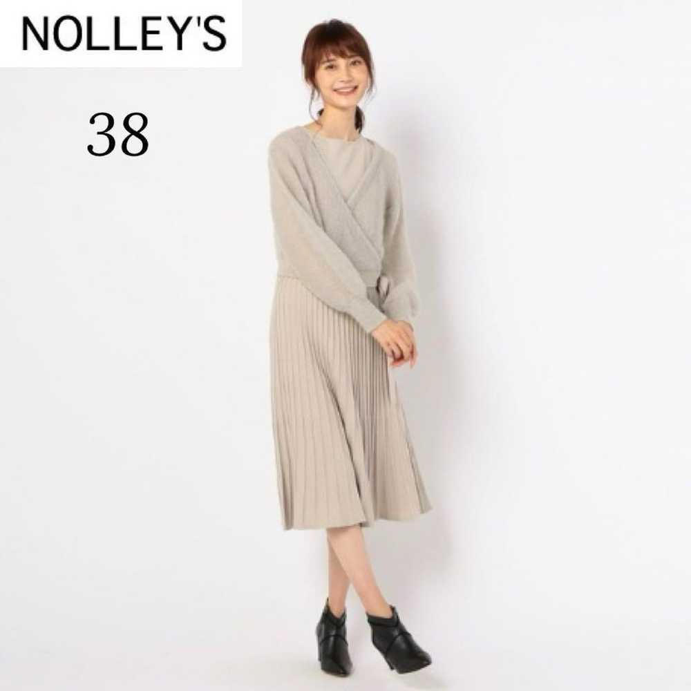 NOLLEY'S Cashmere Wrap Setup Knit One-Piece Dress… - image 1