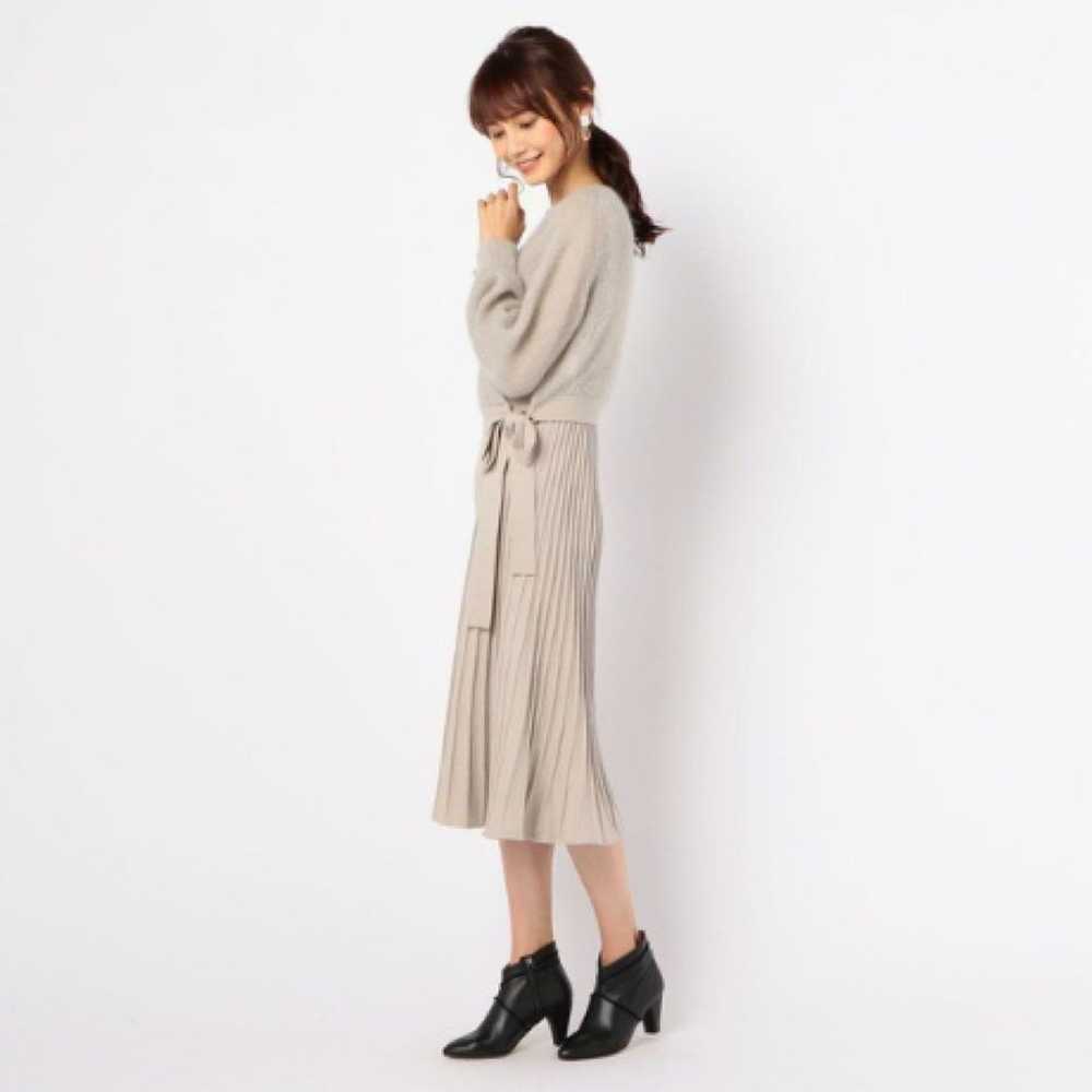 NOLLEY'S Cashmere Wrap Setup Knit One-Piece Dress… - image 2