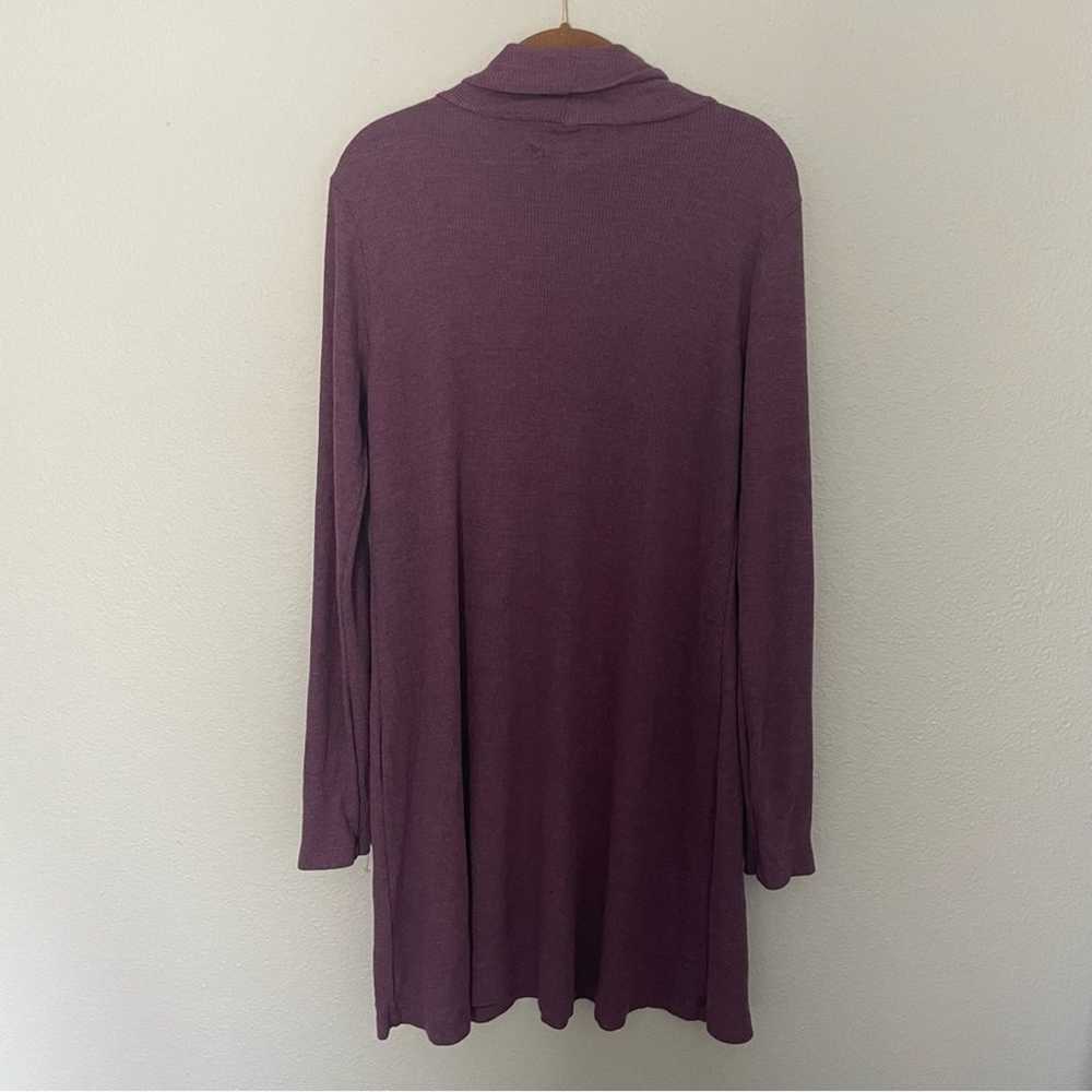 Michael Stars Waffle Knit Cowl Neck Long Sleeve D… - image 3