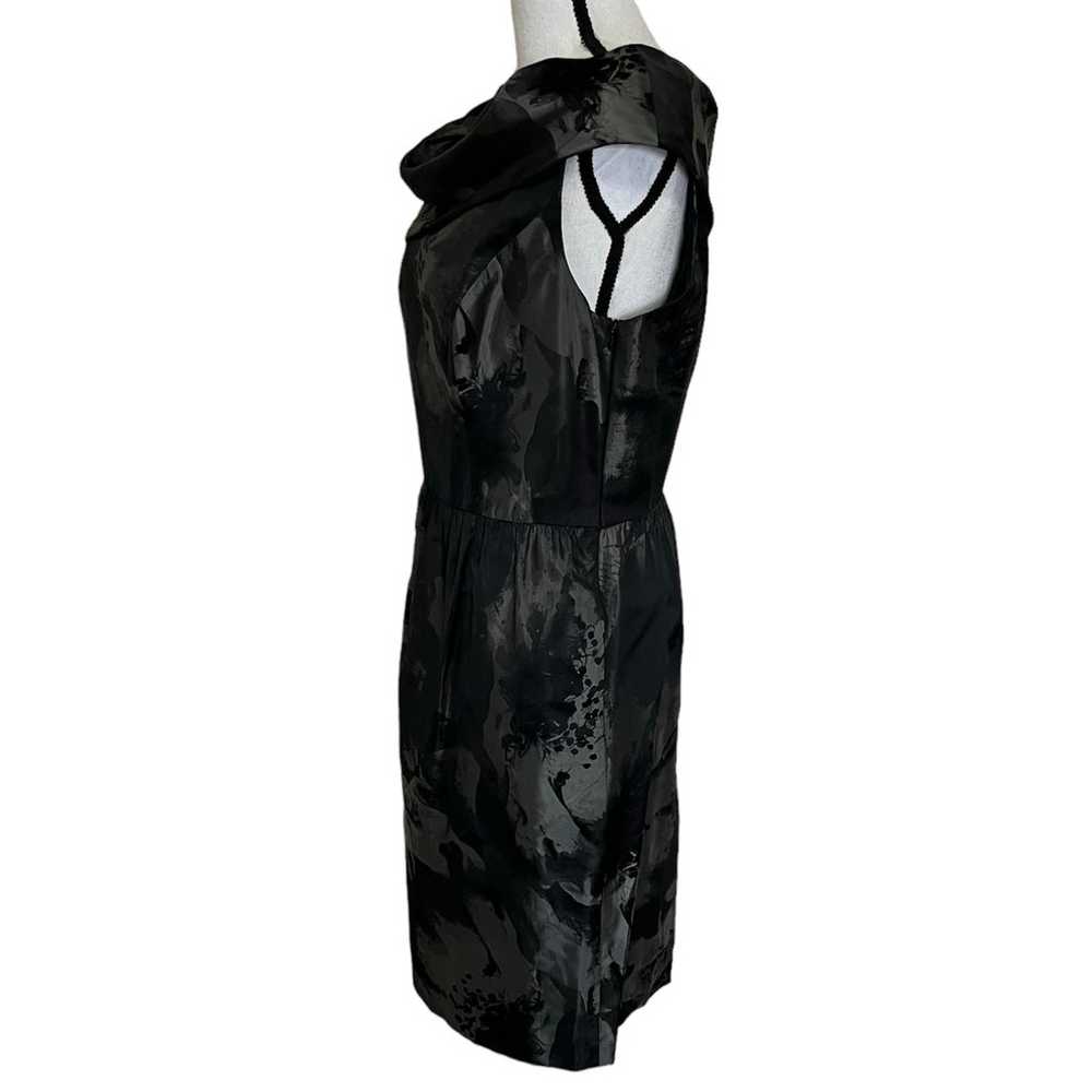 Carmen Marc Valvo Black Floral Off-shoulder Cockt… - image 4