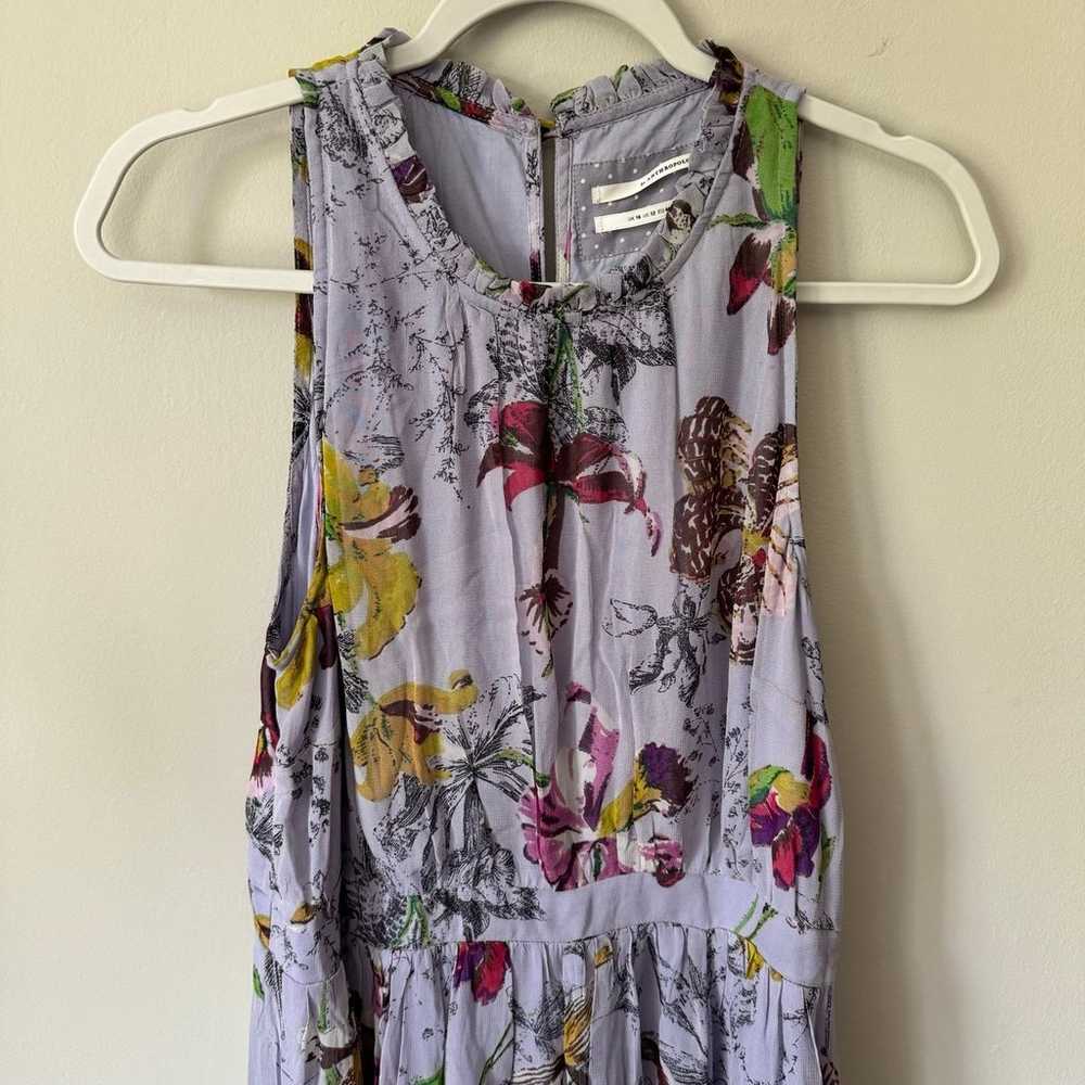 Anthropologie Hermia Midi Dress Lavender Floral S… - image 5