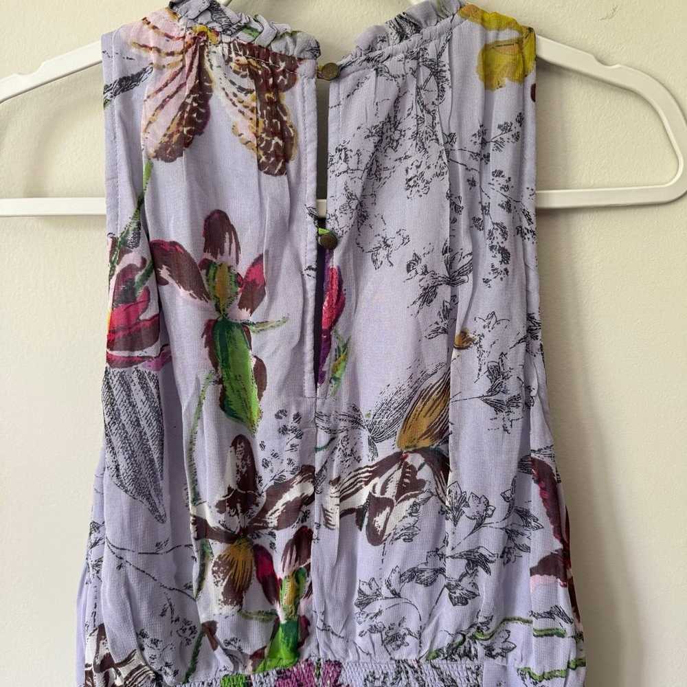 Anthropologie Hermia Midi Dress Lavender Floral S… - image 8