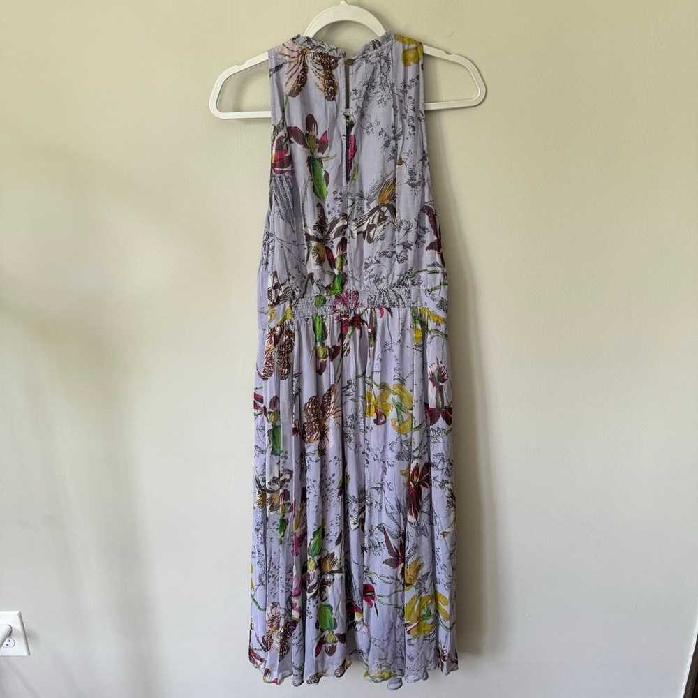 Anthropologie Hermia Midi Dress Lavender Floral S… - image 9