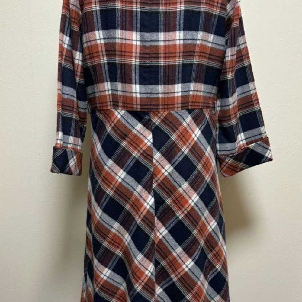 2657◆LAURA ASHLEY - Check Pattern Dress, Size 11 - image 4