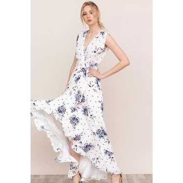 Yumi Kim Venezia Floral Affair White Maxi Dress (L