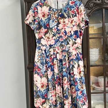 J.Crew Floral Silk Dress