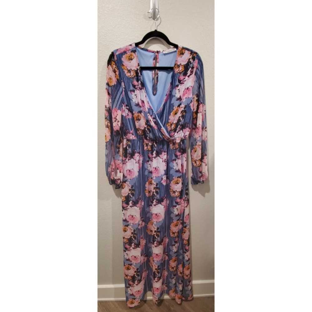 NANAMACS Floral Long Sleeve Maxi Dress - image 1