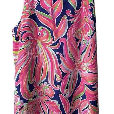 Lilly Pulitzer Jackie Silk Dress Mermaid in the Shade size authentic 0