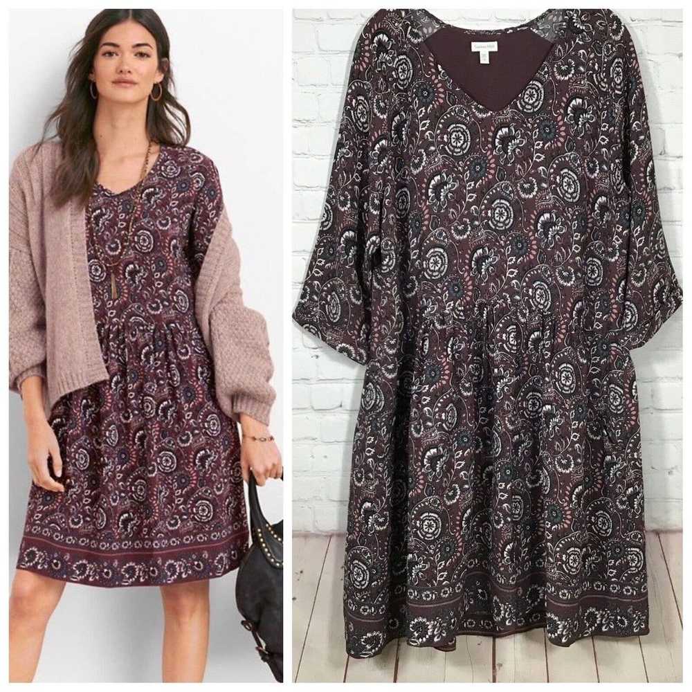 Garnet Hill Womans 18 Bohemian Pocket Detail Dres… - image 10