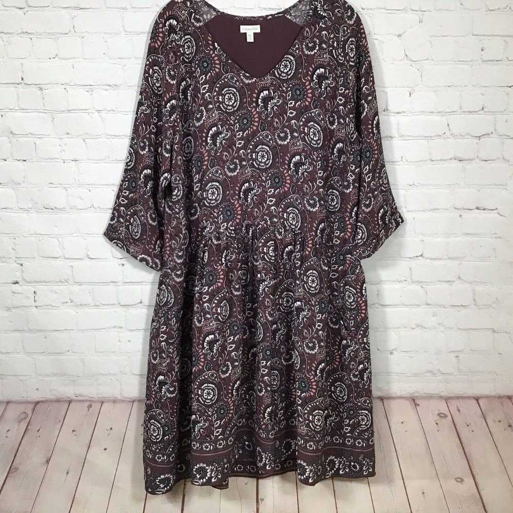 Garnet Hill Womans 18 Bohemian Pocket Detail Dres… - image 3