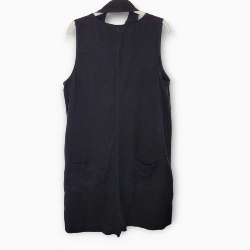 Hatch Elliot Linen Blend Romper Size 4 XL Black - image 5