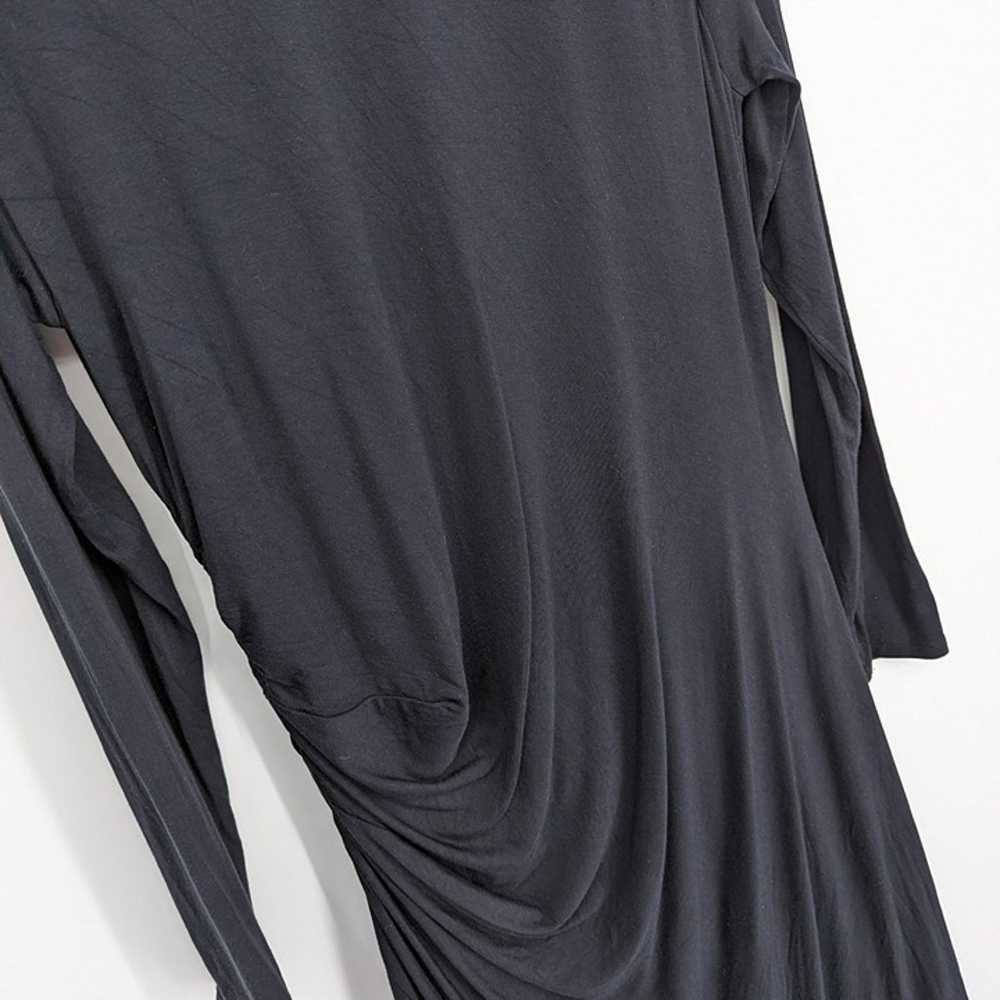 Soft Surroundings XL Black Long Sleeve Lined Ruch… - image 6