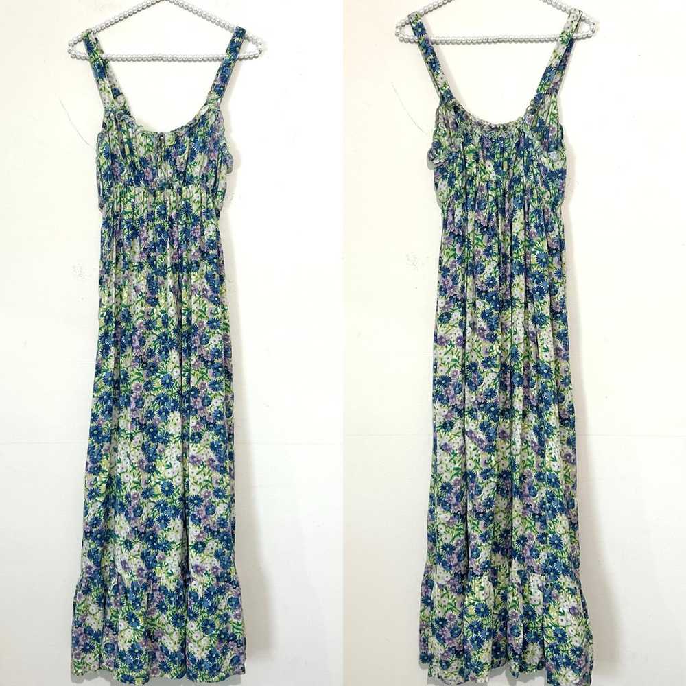 Natural Life Green Floral Elizabeth Sleeveless Ma… - image 2