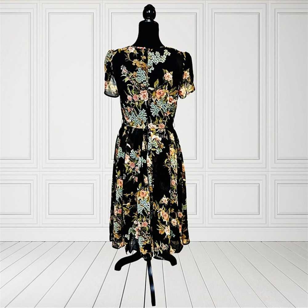 Unique Vintage Fit & Flare Floral Midi Dress Mode… - image 7