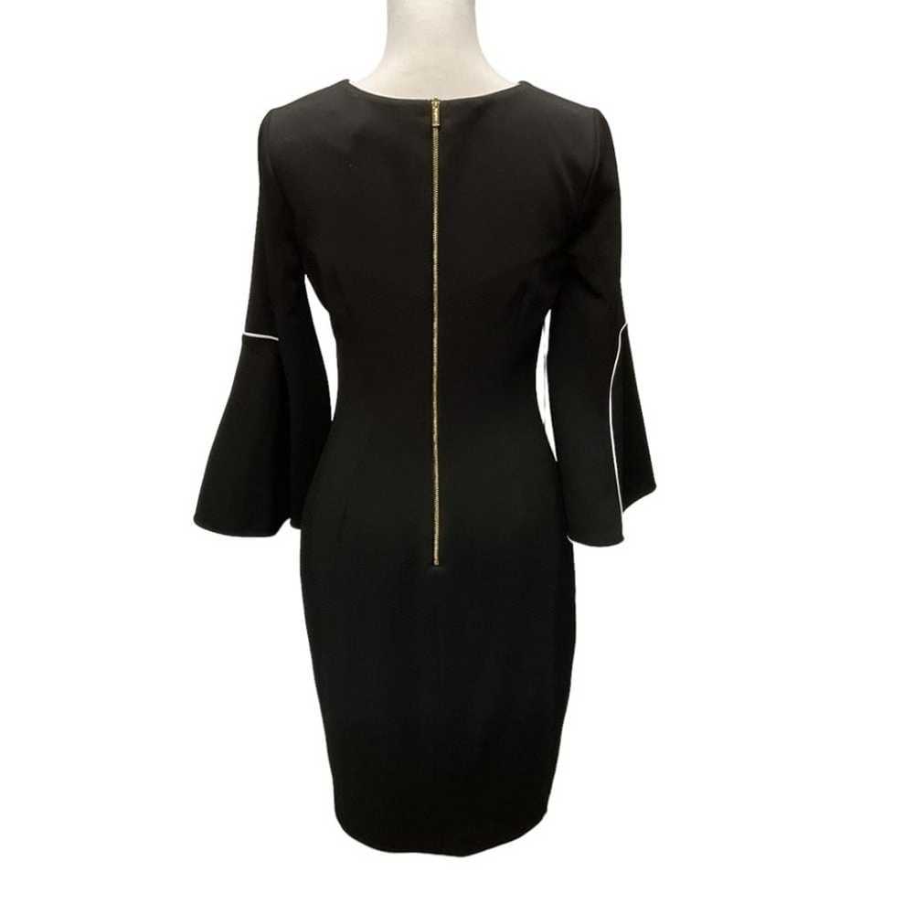 Calvin Klein Bell Sleeve Sheath Dress Size 4 Black - image 5