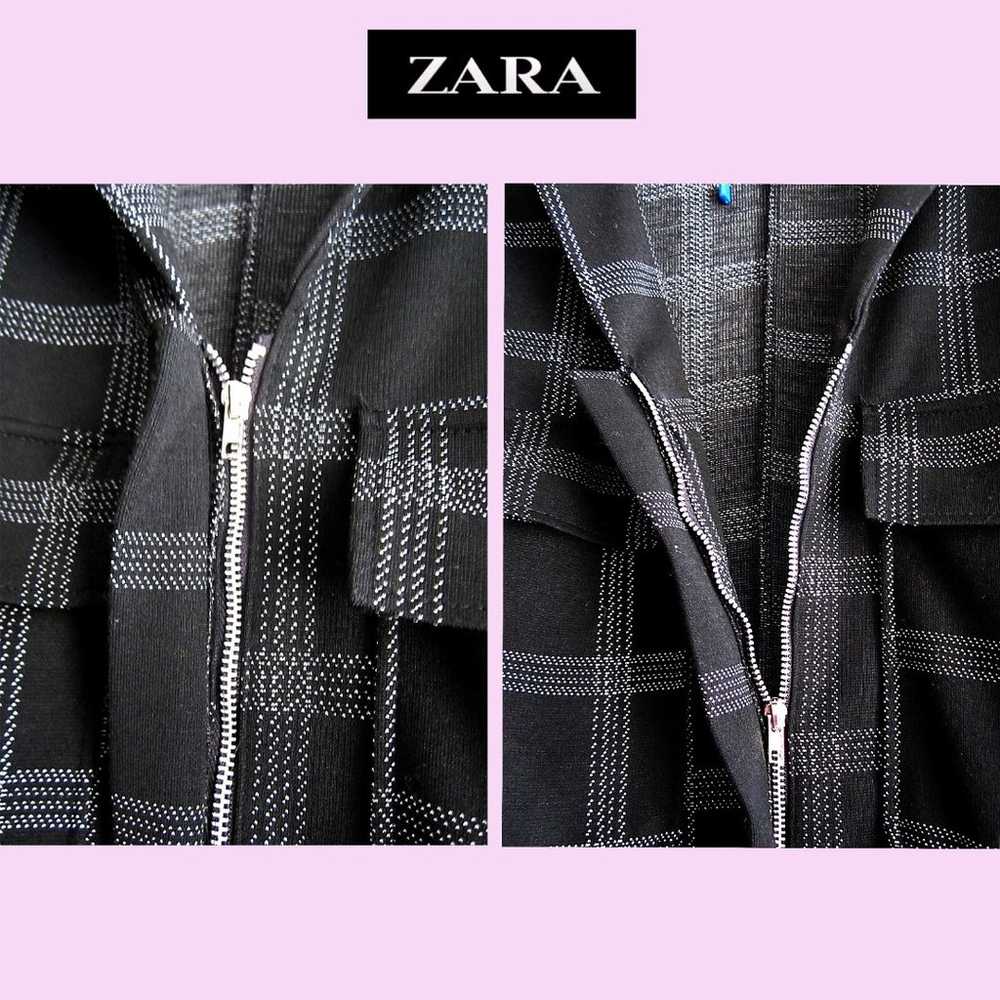 ZARA NEW Plaid Zip Long Sleeve Shirt-Dress Romper… - image 6