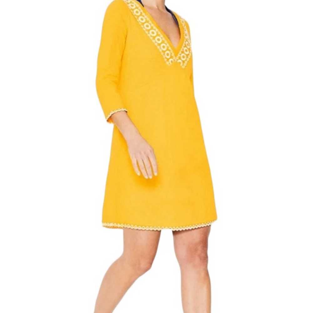 BODEN Womens Rosanna Jersey Tunic Dress in Yellow… - image 12