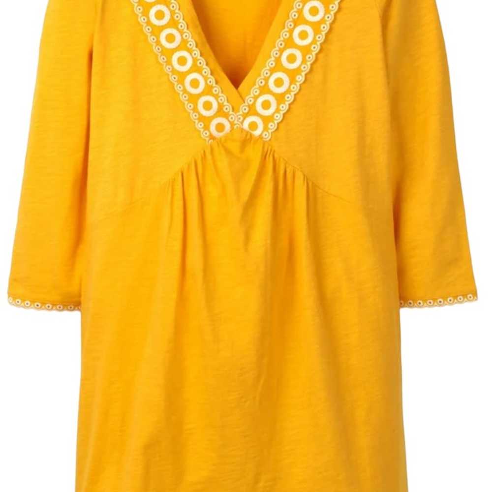 BODEN Womens Rosanna Jersey Tunic Dress in Yellow… - image 2