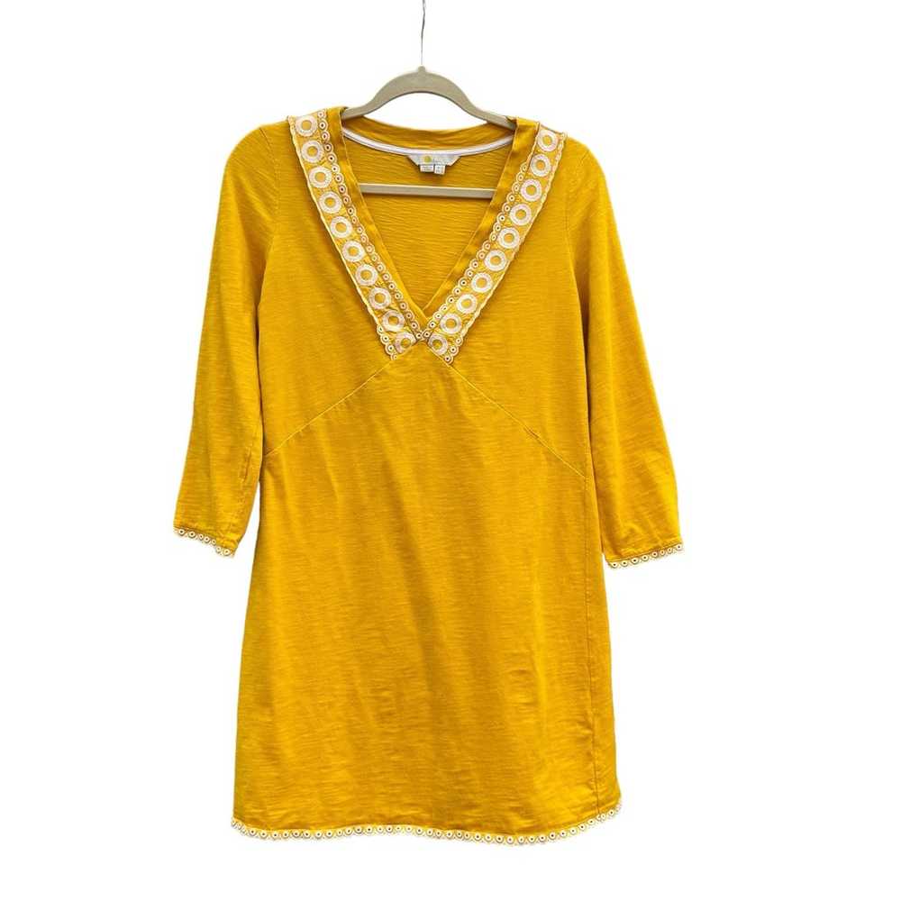 BODEN Womens Rosanna Jersey Tunic Dress in Yellow… - image 3