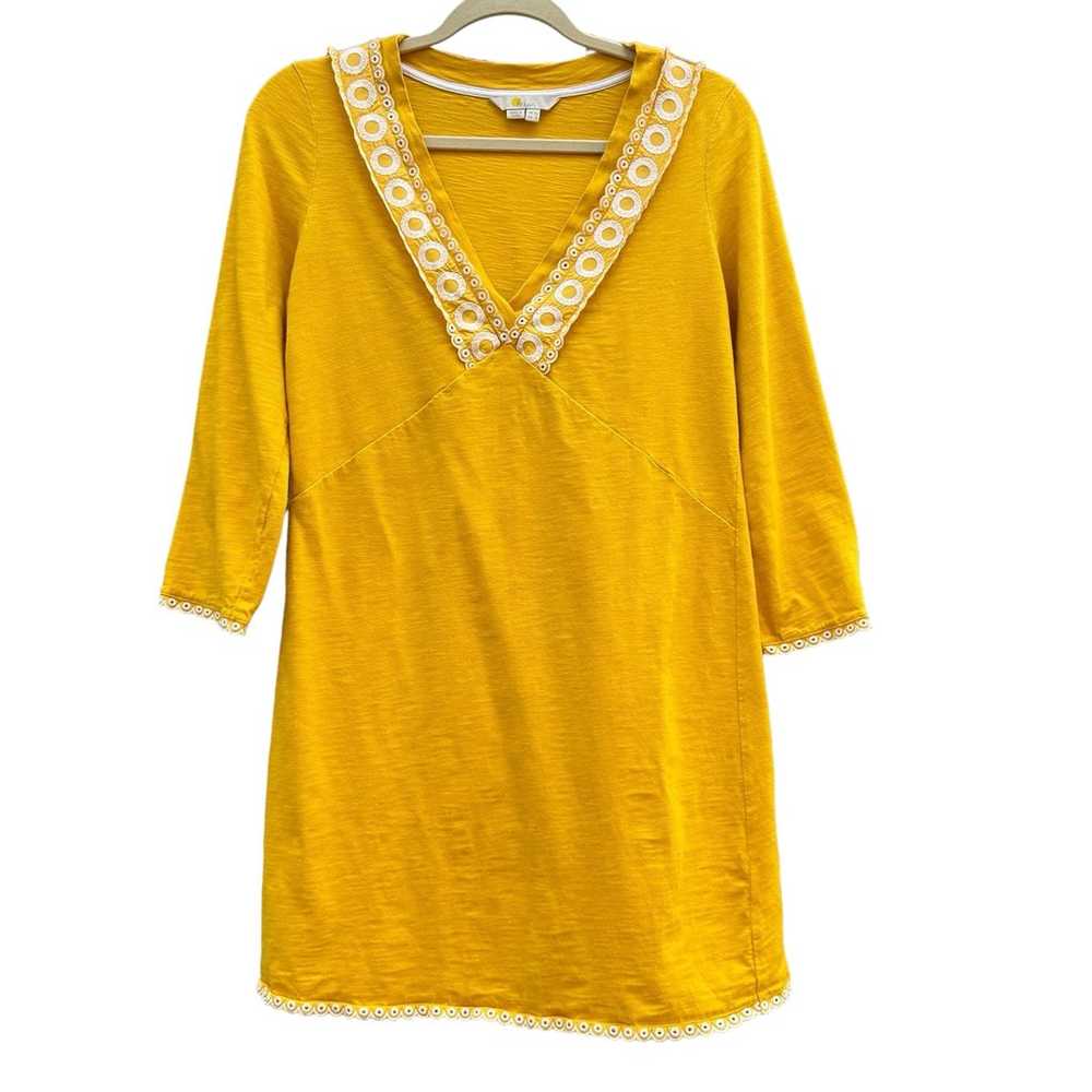 BODEN Womens Rosanna Jersey Tunic Dress in Yellow… - image 4