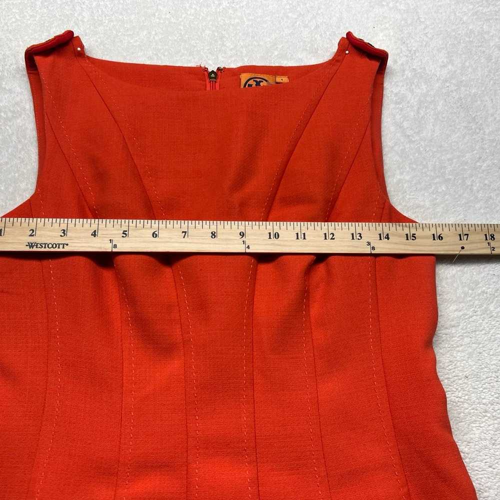 TORY BURCH ORANGE DRESS SIZE 4 - image 9