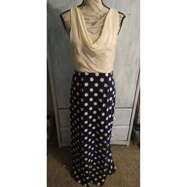 Moulinette soeurs 100% silk maxi cowl neck vintag… - image 1