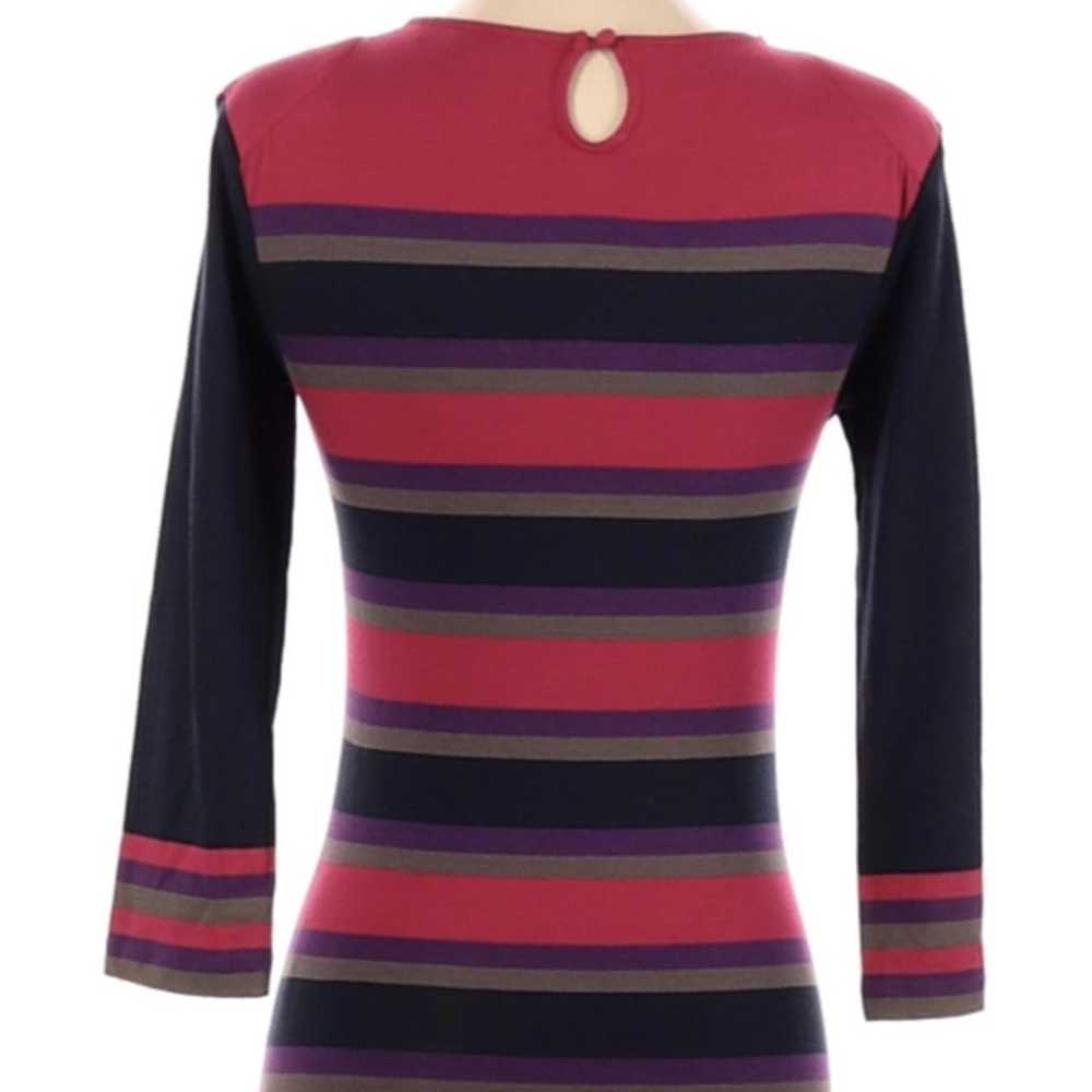 French Connection Jewel Tone Stripe Bodycon Dress… - image 6