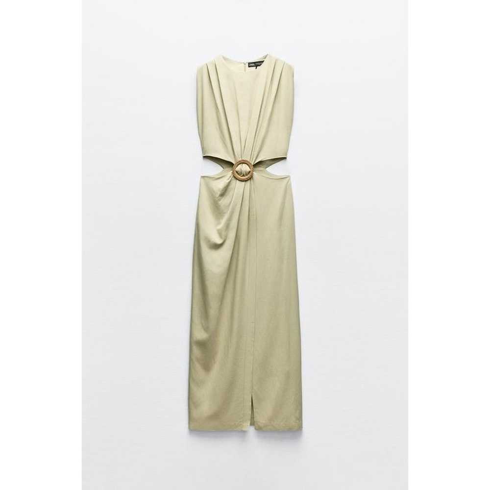 CUT OUT MIDI DRESS WITH BUCKLE - image 5