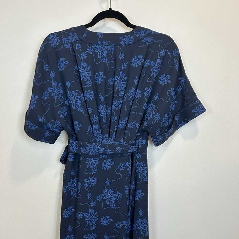 EQUIPMENT Floral Crepe Midi A Line Dress Size 8 V… - image 10