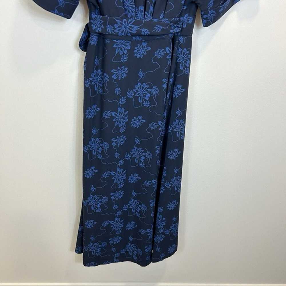 EQUIPMENT Floral Crepe Midi A Line Dress Size 8 V… - image 9