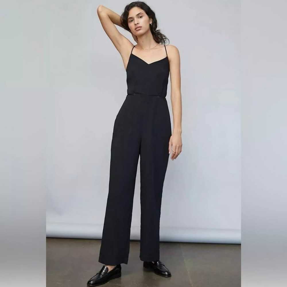 Maeve Anthropologie Womens Wide Leg Tuxedo Jumpsu… - image 1