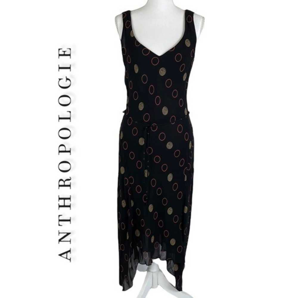 Anthropologie Lapis Sheer Black Polka Dot Ballet … - image 1