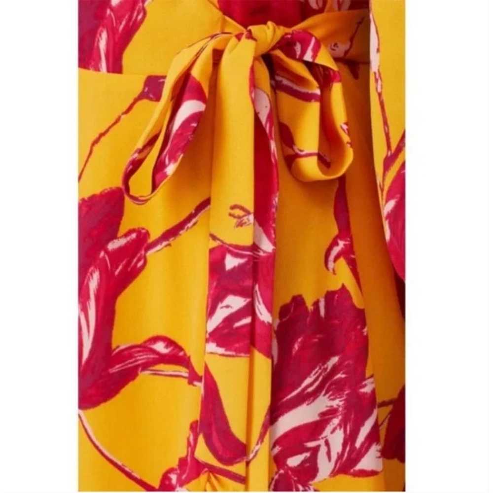 COLOR ME COURTNEY Eleanor Wrap Dress M Orange Pin… - image 8