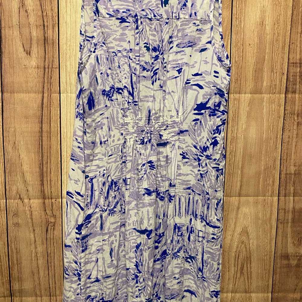 Lilly Pulitzer Medium Erza Maxi Beach Dress Lilac… - image 12