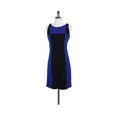 Milly Blue & Black Colorblock Knit Sleeveless Dre… - image 1