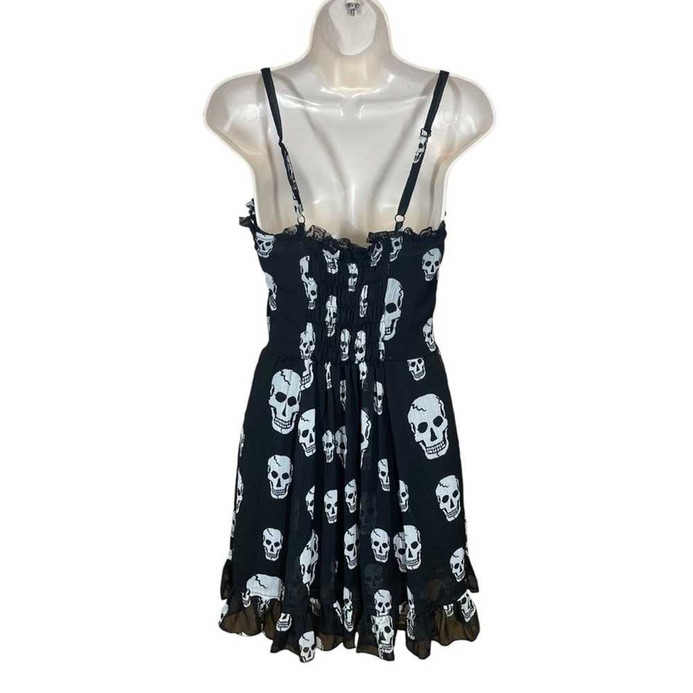 Royal Bones Daang Goodman skull Chiffon mini dres… - image 3