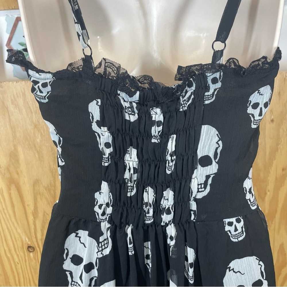 Royal Bones Daang Goodman skull Chiffon mini dres… - image 7