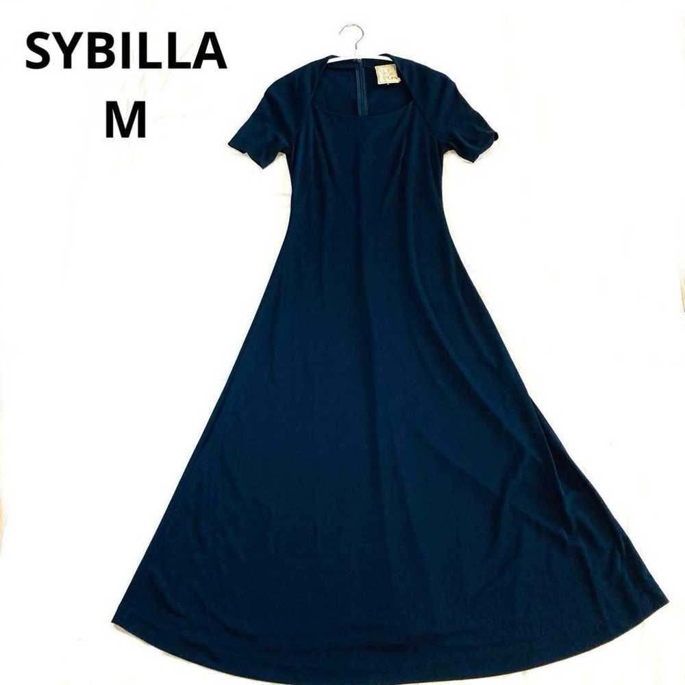 Sybilla Sibila Long One-Piece Half-Sleeve M Navy … - image 1