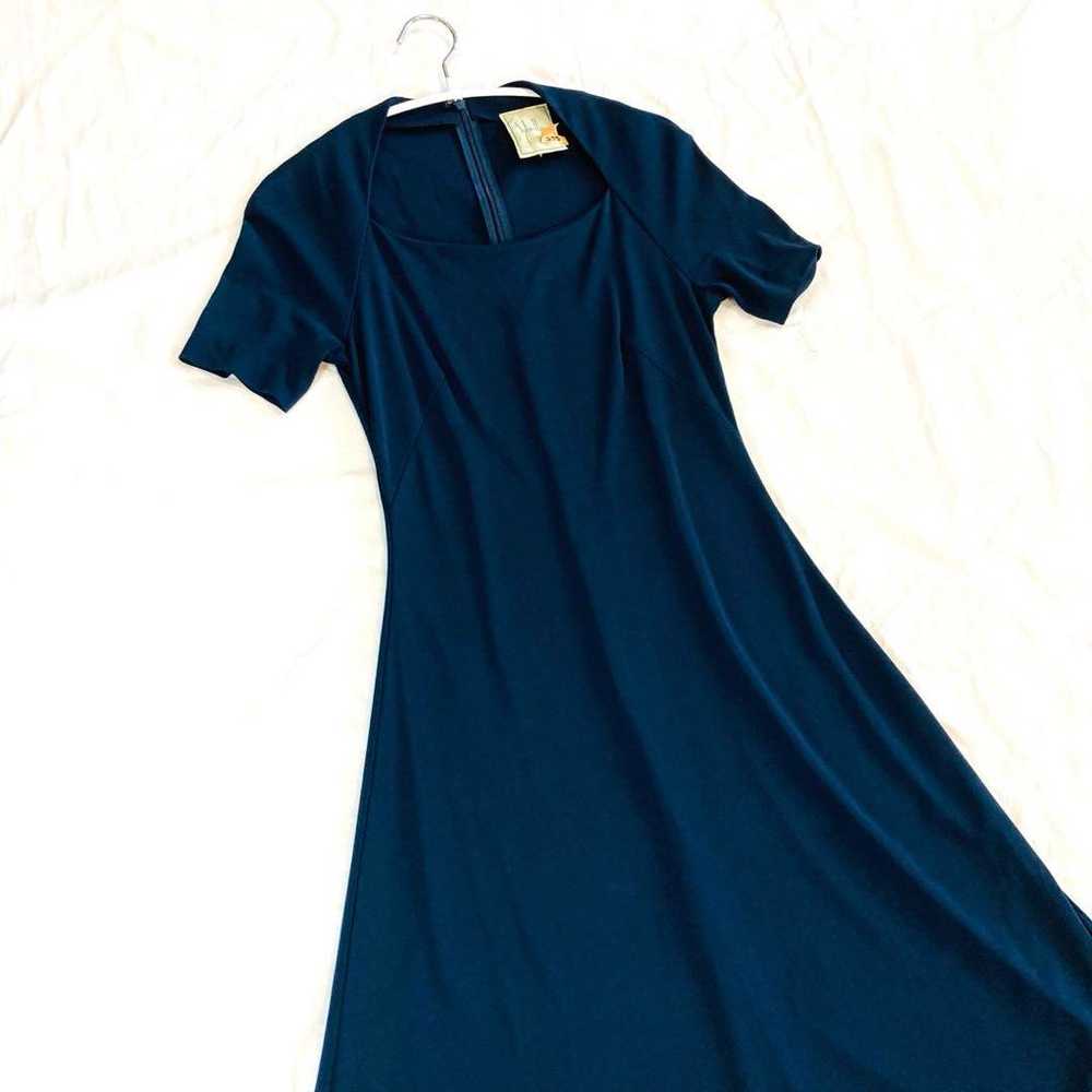 Sybilla Sibila Long One-Piece Half-Sleeve M Navy … - image 2