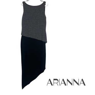 Arianna Rachel Kaye Black & Metallic Silver Party… - image 1