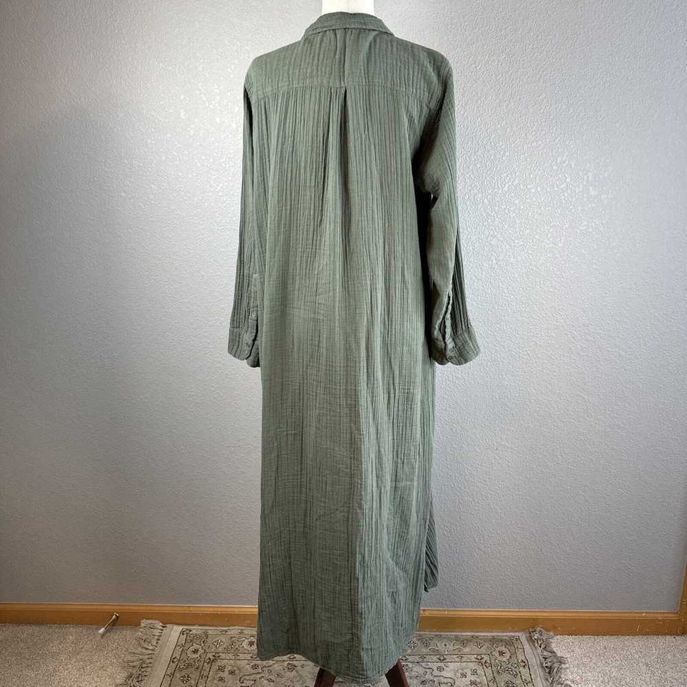 Natural Life Womens Drew Maxi Shirt Dress Size L … - image 6