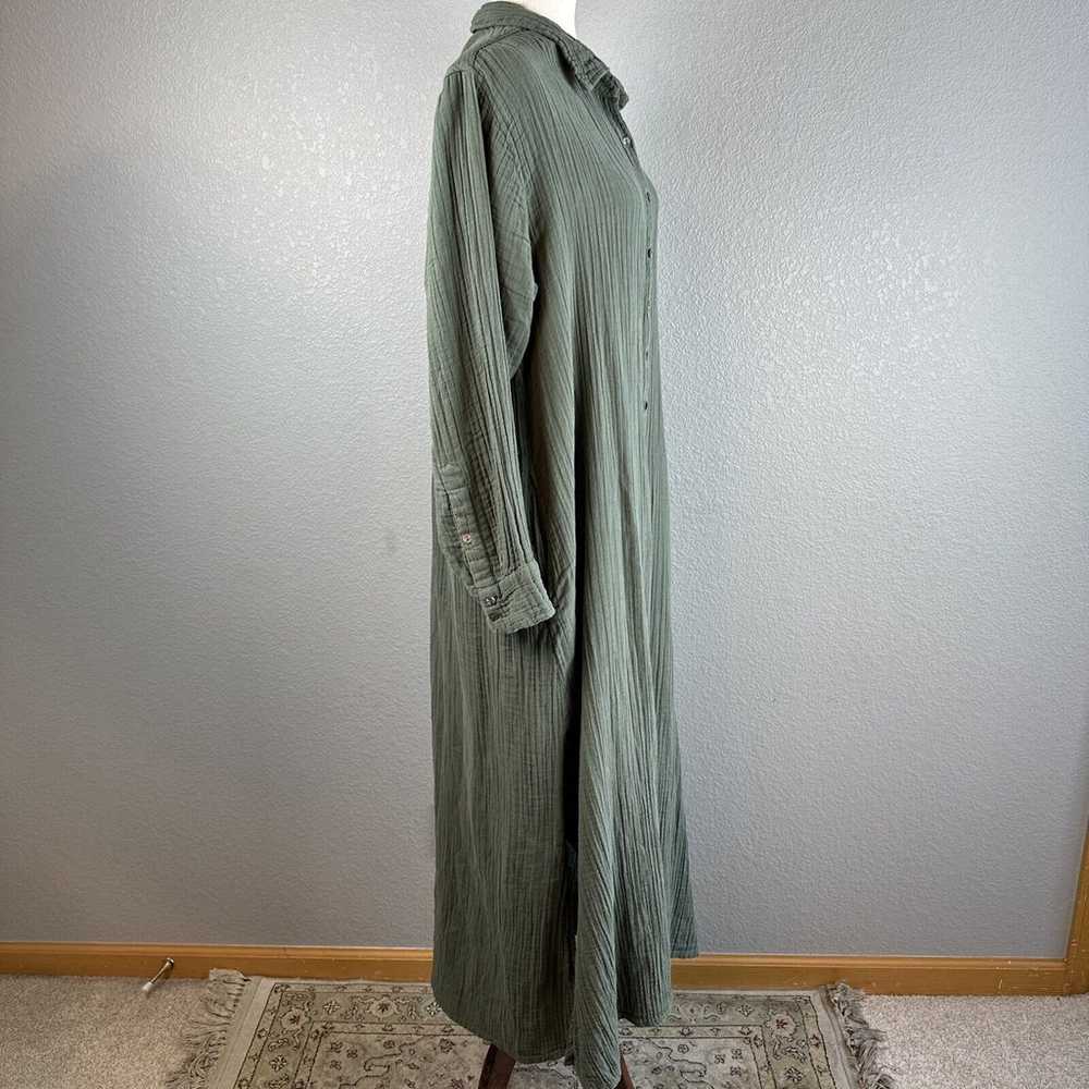 Natural Life Womens Drew Maxi Shirt Dress Size L … - image 7