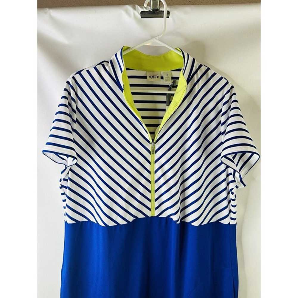 New Zenergy Golf Chicos Striped Color Block Dress… - image 3