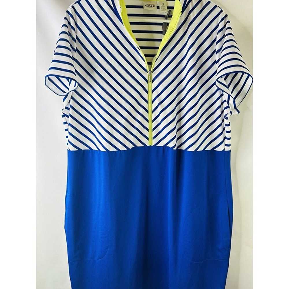 New Zenergy Golf Chicos Striped Color Block Dress… - image 4