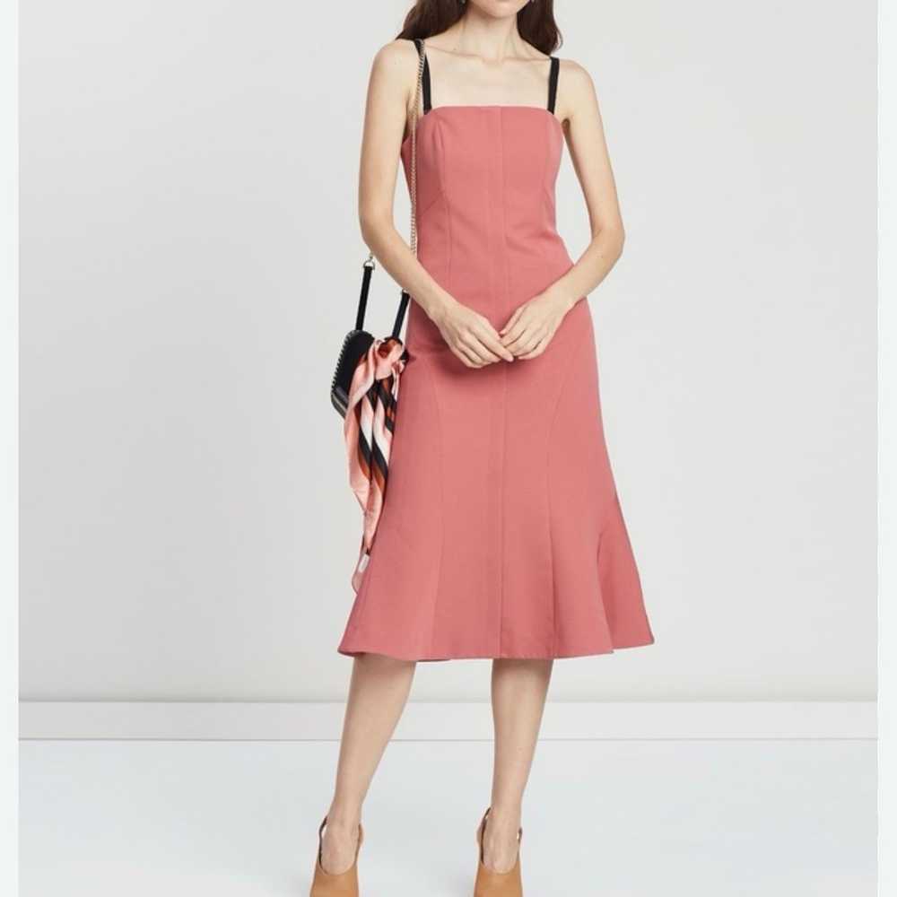 Saba kystral bustier dusty pink midi dressy dress - image 1